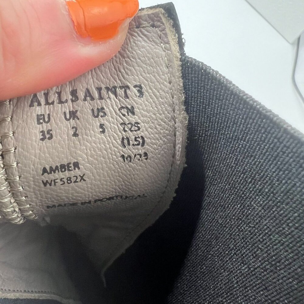 All Saints Black Ankle Boots - Picture 10 of 10